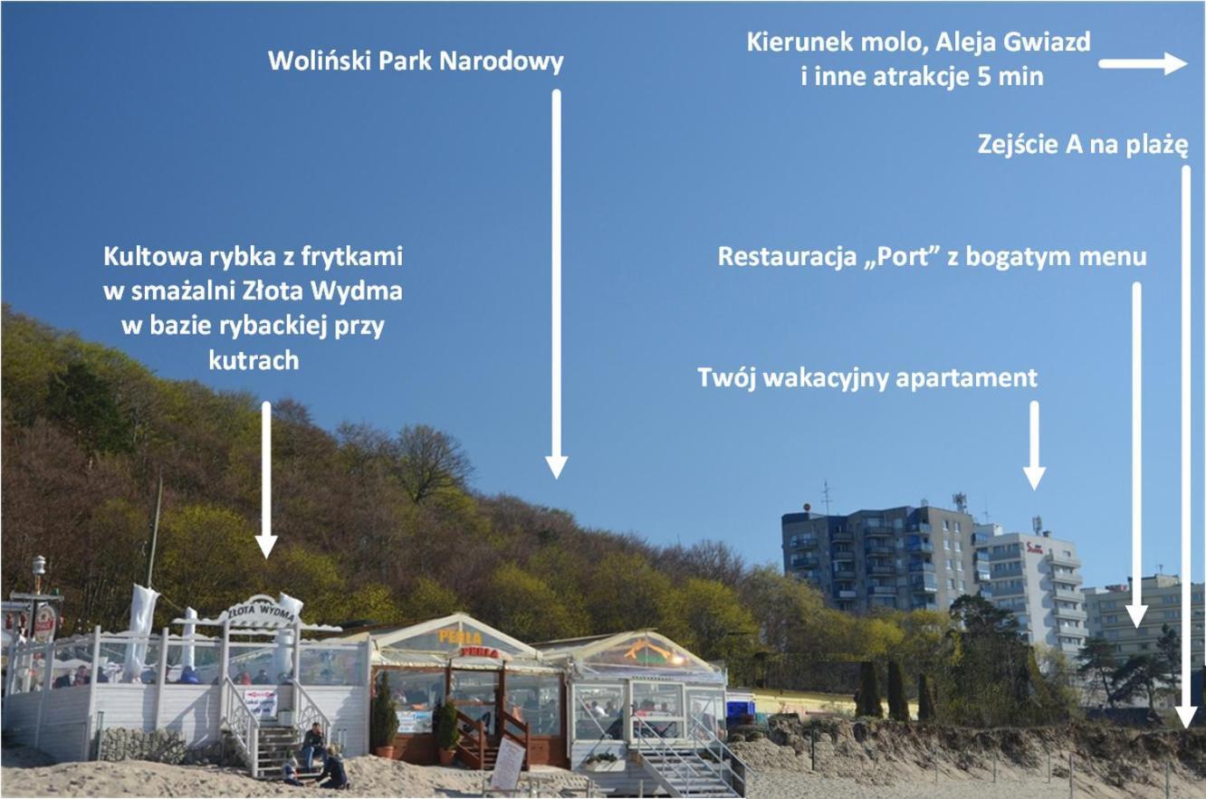Maly Przytulny Apartament Z Widokiem Na Morze - Po Remoncie Apartment Miedzyzdroje Exterior foto